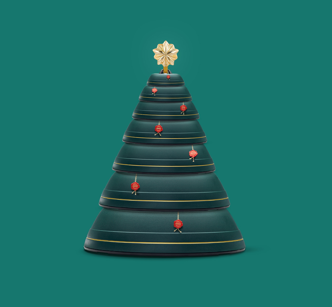 Krinner Christbaumständer, die zu einem Weihnachtsbaum aufgestellt sind. Für den Social Media Kanal unseres Kunden Krinner haben wir Key Visuals und Aktionen erstellt.
