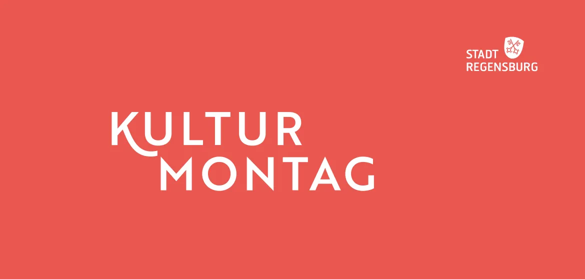 Schriftzug des Kulturmontags Regensburg. Für den Kunden Stadt Regensburg haben wir die Konzeption, Illustration und Gesaltung der Printmedien übernommen.